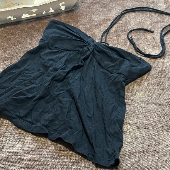 American Eagle Outfitters Tops - American Eagle Black Strapless Halter Top — Size XS